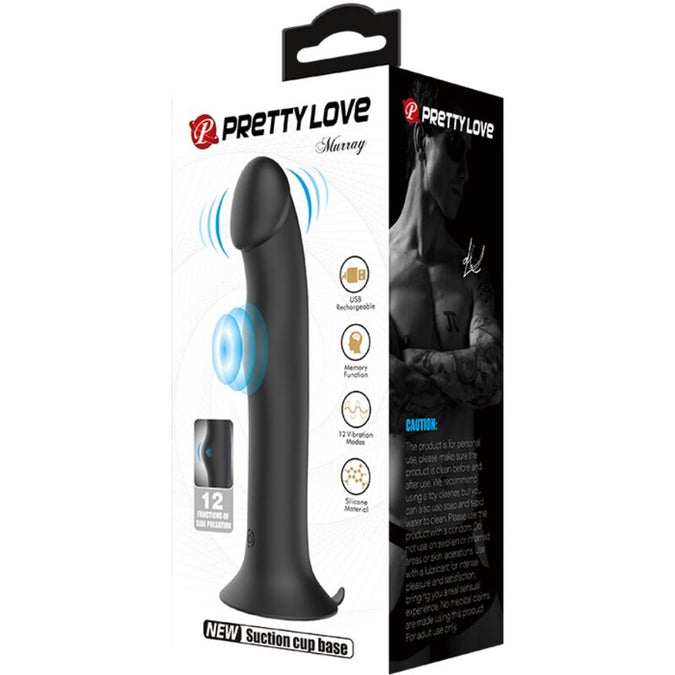 Pretty Love – Murray Zwarte Clitorisstimulator en Zuiger