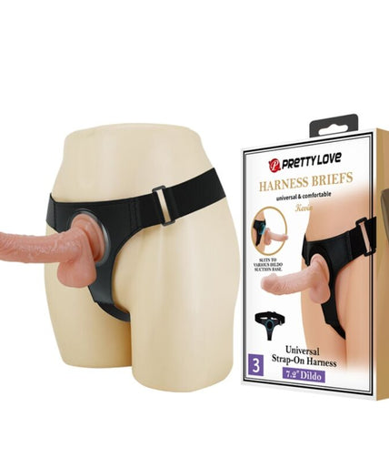 PRETTY LOVE - TUIGJE ONDERBROEK UNIVERSEEL TUIGJE MET DILDO KEVIN 19 CM NATUURLIJK PRETTY LOVE - TUIGJE ONDERBROEK UNIVERSEEL TUIGJE MET DILDO KEVIN 19 CM NATUURLIJK