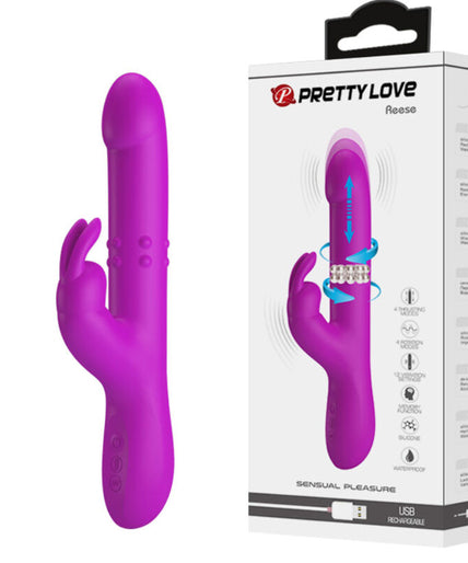 PRETTY LOVE - REESE VIBRATOR WITH PURPLE ROTATION PRETTY LOVE - REESE VIBRATOR WITH PURPLE ROTATION