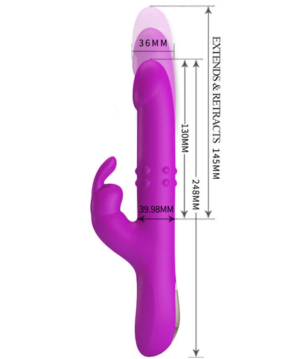 PRETTY LOVE - REESE VIBRATOR WITH PURPLE ROTATION PRETTY LOVE - REESE VIBRATOR WITH PURPLE ROTATION