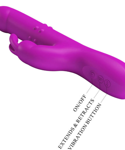 PRETTY LOVE - REESE VIBRATOR WITH PURPLE ROTATION PRETTY LOVE - REESE VIBRATOR WITH PURPLE ROTATION