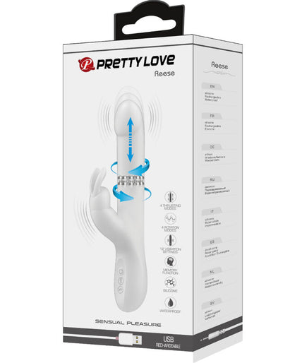 PRETTY LOVE - REESE VIBRATOR WITH SILVER ROTATION PRETTY LOVE - REESE VIBRATOR WITH SILVER ROTATION