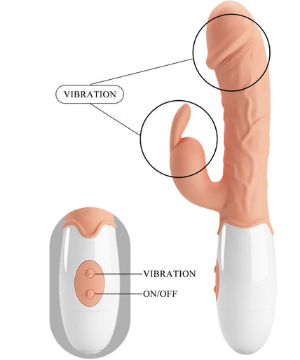 PRETTY LOVE - EASTER BUNNY VIBRATOR WITH STIMULATOR PRETTY LOVE - EASTER BUNNY VIBRATOR WITH STIMULATOR
