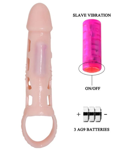 PRETTY LOVE - HARRISON PENIS EXTENDER COVER WITH VIBRATION AND STRAP 13.5 CM PRETTY LOVE - HARRISON PENIS EXTENDER COVER WITH VIBRATION AND STRAP 13.5 CM