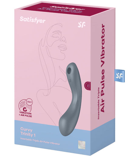 Satisfyer – Curve Trinity 1 Air Pulse Vibration Grey Satisfyer – Curve Trinity 1 Air Pulse Vibration Grey