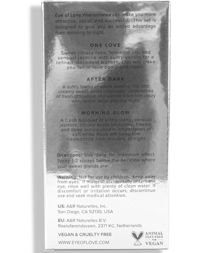 EYE OF LOVE - EOL PHR PARFUM 10 ML SET/3 - MORNING GLOW, ONE LOVE, AFTER DARK EYE OF LOVE - EOL PHR PARFUM 10 ML SET/3 - MORNING GLOW, ONE LOVE, AFTER DARK