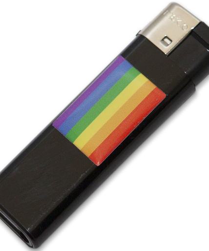 PRIDE - LIGHTER BLACK WITH LGBT FLAG PRIDE - LIGHTER BLACK WITH LGBT FLAG