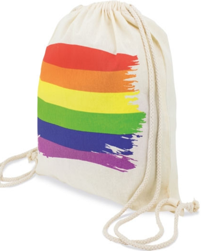 PRIDE - COTTON LGBT FLAG BACKPACK PRIDE - COTTON LGBT FLAG BACKPACK