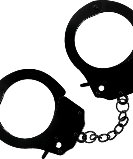 DARKNESS - METAL HANDCUFFS FOR BLACK HANDS DARKNESS - METAL HANDCUFFS FOR BLACK HANDS