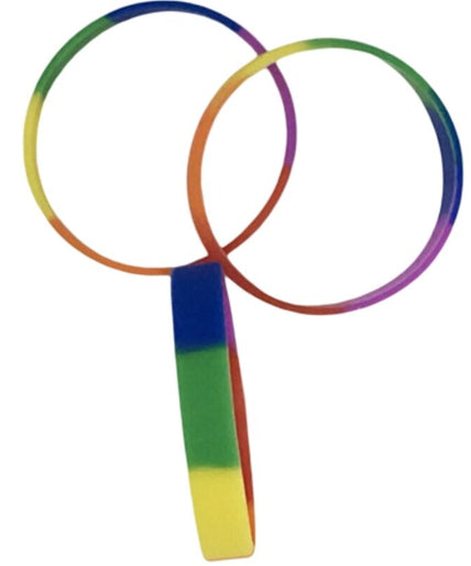PRIDE - LGBT FLAG SILICONE BRACELET PRIDE - LGBT FLAG SILICONE BRACELET