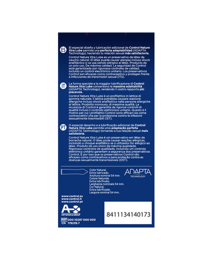 CONTROL - ADAPTA NATURE EXTRALUBE CONDOMS 12 STUKS CONTROL - ADAPTA NATURE EXTRALUBE CONDOMS 12 STUKS