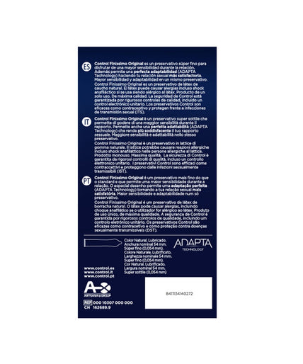 CONTROL - FINISSIMO CONDOMS 24 UNITS CONTROL - FINISSIMO CONDOMS 24 UNITS