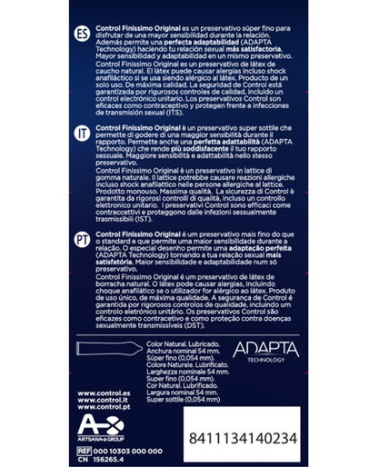CONTROL - FINISSIMO CONDOMS 12 UNITS CONTROL - FINISSIMO CONDOMS 12 UNITS