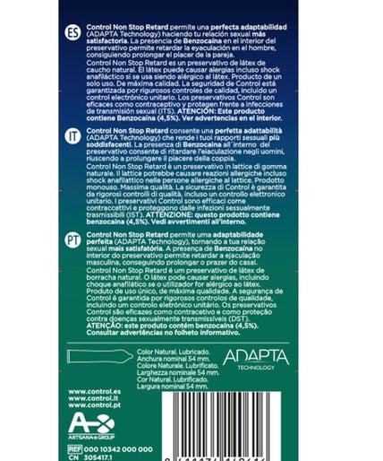 CONTROL - NON STOP RETARD CONDOMS 12 UNITS CONTROL - NON STOP RETARD CONDOMS 12 UNITS