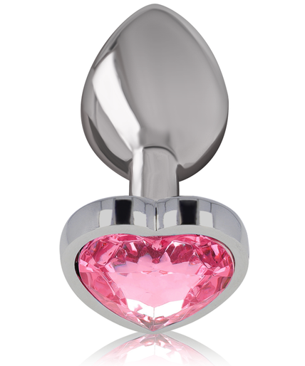 Intense – Aluminum Metal Anal Plug Pink Heart Size M Intense – Aluminum Metal Anal Plug Pink Heart Size M