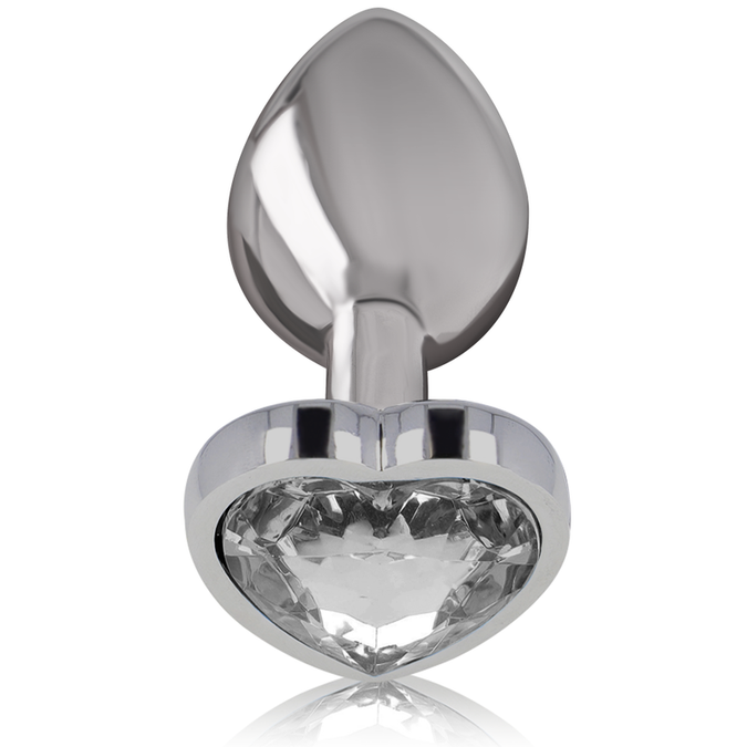 INTENSE - WIT HART ANALPLUG VAN ALUMINIUM MAAT S