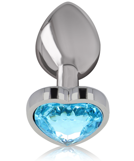 Intense – Aluminum Metal Anal Plug Blue Heart Size S Intense – Aluminum Metal Anal Plug Blue Heart Size S