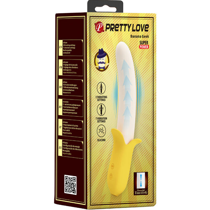 Pleasurements – Pretty Love – Banana Geek Stotende Vibrator Zwart