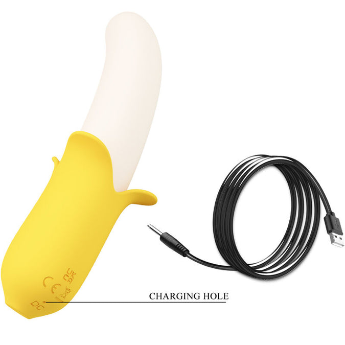Pleasurements – Pretty Love – Banana Geek Stotende Vibrator Zwart