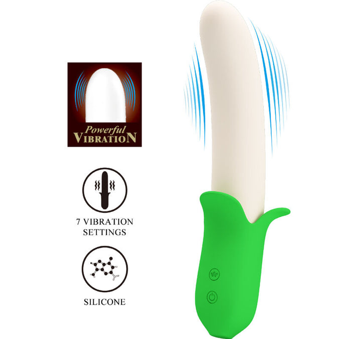 Pleasurements – Pretty Love – Banana Knight Vibrator Light Green