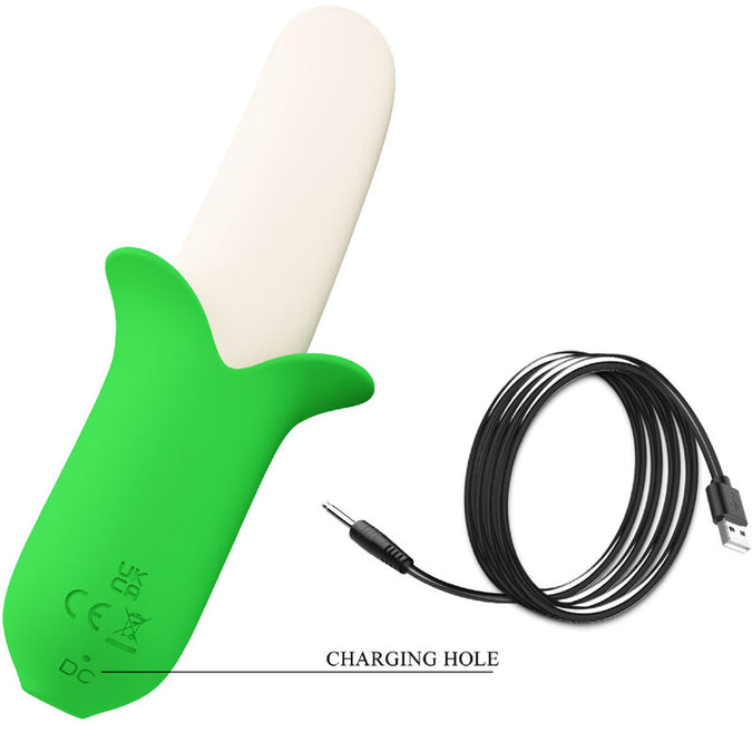 Pleasurements – Pretty Love – Banana Knight Vibrator Light Green