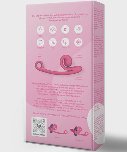 SNAIL VIBE - CURVE VIBRATOR PINK SNAIL VIBE - CURVE VIBRATOR PINK