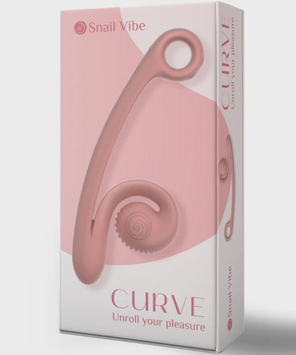 SNAIL VIBE - CURVE VIBRATOR PEACH SNAIL VIBE - CURVE VIBRATOR PEACH