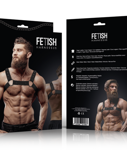 FETISH SUBMISSIVE ATTITUDE - ADJUSTABLE NEOPRENE CHEST SPORTS HARNESS FOR MEN FETISH SUBMISSIVE ATTITUDE - ADJUSTABLE NEOPRENE CHEST SPORTS HARNESS FOR MEN