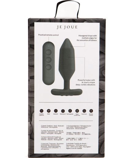 JE JOUE - ONYX ANAL PLUG VIBRATOR BLACK JE JOUE - ONYX ANAL PLUG VIBRATOR BLACK
