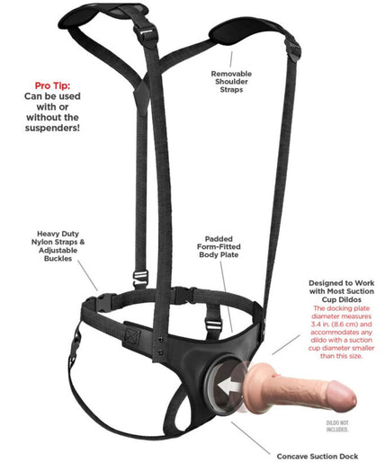 PIPEDREAMS - BODY DOCK STRAP-ON SUSPENDERS PIPEDREAMS - BODY DOCK STRAP-ON SUSPENDERS