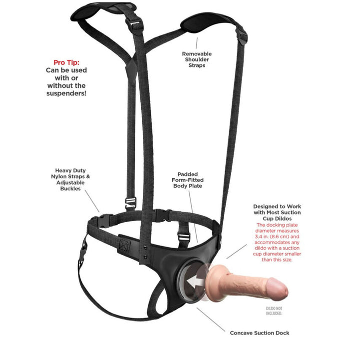 PIPEDREAMS - BODY DOCK STRAP-ON BRETELS