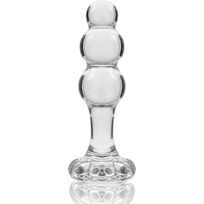 NEBULA SERIES BY IBIZA - MODEL 1 ANAALPLUG BOROSILICAATGLAS HELDER 10.5 CM -O- 3 CM