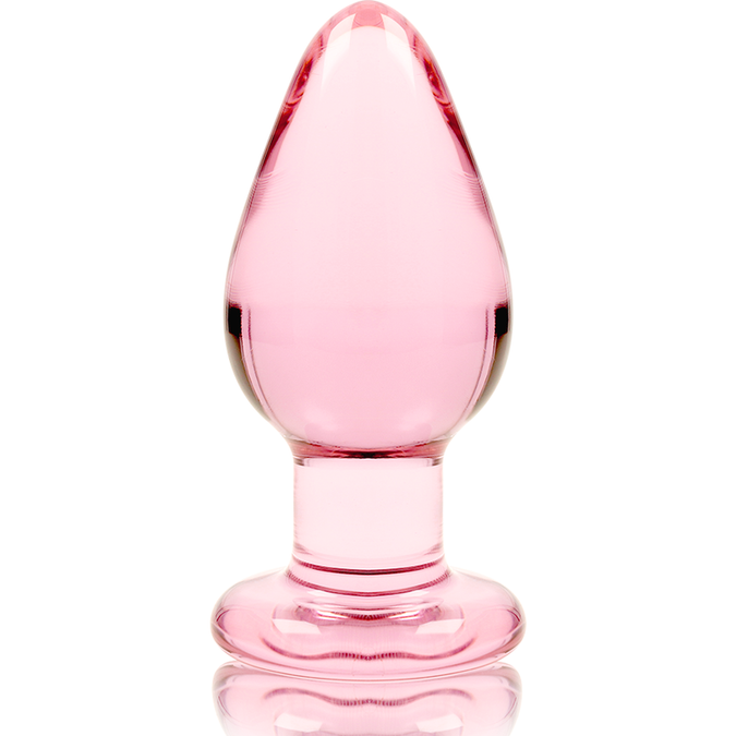 NEBULA SERIE VAN IBIZA - MODEL 3 ANALE PLUG BOROSILICAATGLAS ROZE 11 CM -O- 5 CM
