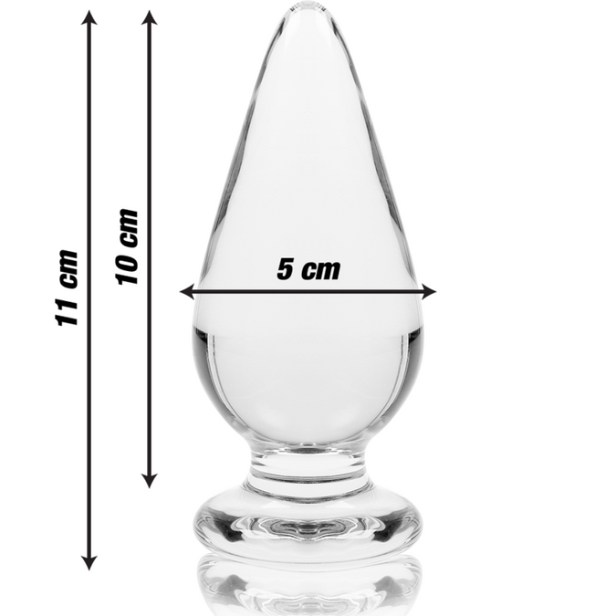 NEBULA SERIES BY IBIZA - MODEL 4 ANAL PLUG BOROSILICAATGLAS HELDER 11 CM -O- 5 CM