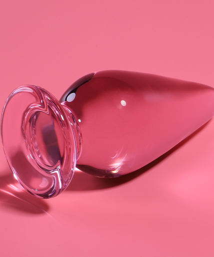 NEBULA SERIES BY IBIZA - MODEL 4 ANAL PLUG BOROSILICATE GLASS PINK 11 CM -O- 5 CM NEBULA SERIES BY IBIZA - MODEL 4 ANAL PLUG BOROSILICATE GLASS PINK 11 CM -O- 5 CM