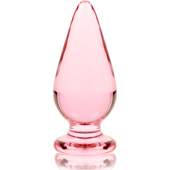 NEBULA SERIES BY IBIZA - MODEL 4 ANAL PLUG BOROSILICAATGLAS ROZE 11 CM -Ø- 5 CM