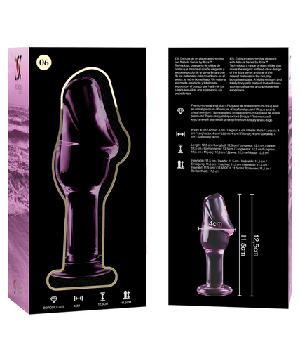 NEBULA SERIES BY IBIZA - MODEL 6 ANAL PLUG BOROSILICATE GLASS PINK 12.5 CM -O- 4 CM NEBULA SERIES BY IBIZA - MODEL 6 ANAL PLUG BOROSILICATE GLASS PINK 12.5 CM -O- 4 CM
