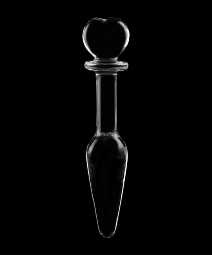 NEBULA SERIES BY IBIZA - MODEL 7 ANAL PLUG BOROSILICATE GLASS CLEAR 13.5 CM -O- 3 CM NEBULA SERIES BY IBIZA - MODEL 7 ANAL PLUG BOROSILICATE GLASS CLEAR 13.5 CM -O- 3 CM