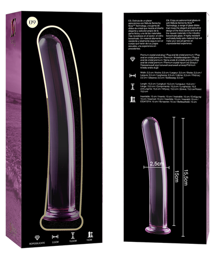NEBULA SERIES BY IBIZA - MODEL 9 DILDO BOROSILICATE GLASS PINK 15.5 CM -O- 2.5 CM NEBULA SERIES BY IBIZA - MODEL 9 DILDO BOROSILICATE GLASS PINK 15.5 CM -O- 2.5 CM