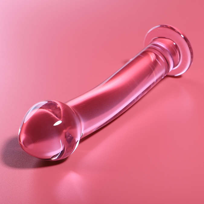 NEBULA SERIES BY IBIZA - MODEL 11 DILDO BOROSILICAATGLAS ROZE 16 CM -O- 3 CM