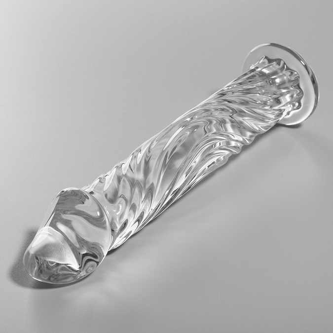 Nebula-serie van Ibiza – Model 12 Dildo van Borosilicaatglas Helder 17 cm – Ø 3,5 cm