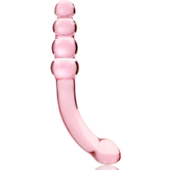 NEBULA SERIE VAN IBIZA - MODEL 14 DILDO BOROSILICAATGLAS ROZE 18,5 CM -O- 3 CM