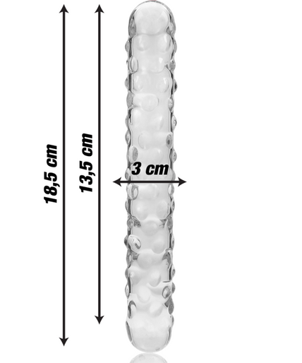 NEBULA SERIES BY IBIZA - MODEL 15 DILDO BOROSILICATE GLASS CLEAR 18.5 CM -O- 3 CM NEBULA SERIES BY IBIZA - MODEL 15 DILDO BOROSILICATE GLASS CLEAR 18.5 CM -O- 3 CM