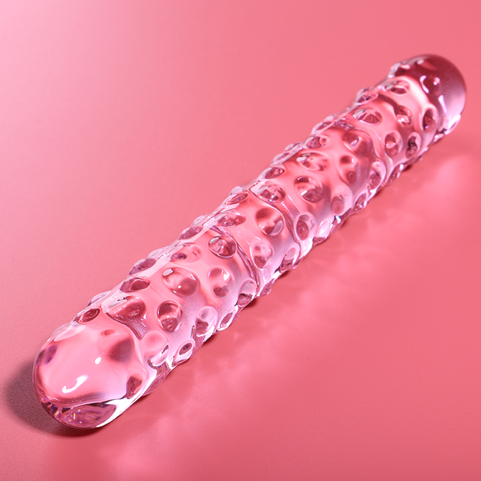 NEBULA SERIES BY IBIZA - MODEL 15 DILDO BOROSILICAATGLAS ROZE 18,5 CM -Ø- 3 CM