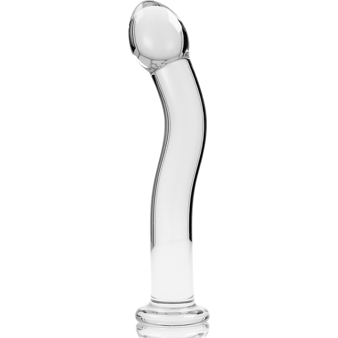 NEBULA-SERIE VAN IBIZA - MODEL 18 DILDO BOROSILICAATGLAS HELDER 18,5 CM -Ø- 3,5 CM