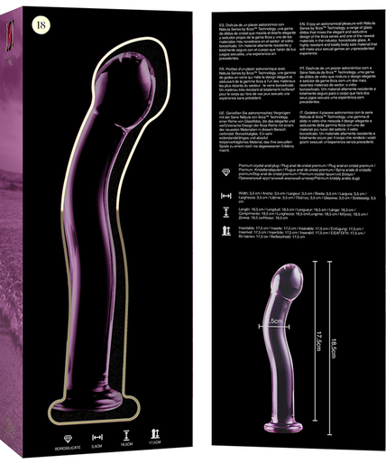 NEBULA SERIES BY IBIZA - MODEL 18 DILDO BOROSILICATE GLASS PINK 18.5 CM -O- 3.5 CM NEBULA SERIES BY IBIZA - MODEL 18 DILDO BOROSILICATE GLASS PINK 18.5 CM -O- 3.5 CM