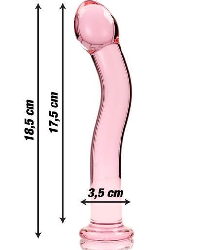 NEBULA SERIES BY IBIZA - MODEL 18 DILDO BOROSILICATE GLASS PINK 18.5 CM -O- 3.5 CM NEBULA SERIES BY IBIZA - MODEL 18 DILDO BOROSILICATE GLASS PINK 18.5 CM -O- 3.5 CM