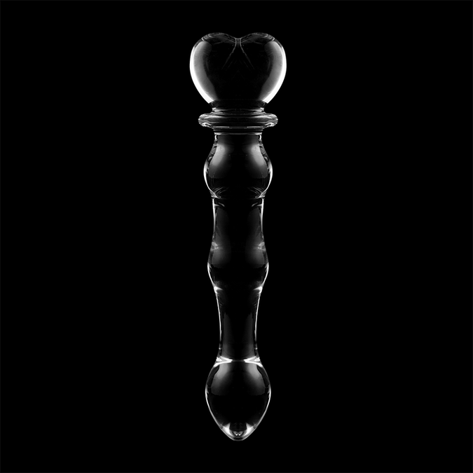 Nebula Series by Ibiza – Model 21 Dildo Borosilicate Glass Clear 20.5 cm – Ø 4 cm