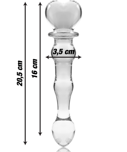 NEBULA SERIES BY IBIZA - MODEL 21 DILDO BOROSILICATE GLASS CLEAR 20.5 CM -O- 3.5 CM NEBULA SERIES BY IBIZA - MODEL 21 DILDO BOROSILICATE GLASS CLEAR 20.5 CM -O- 3.5 CM