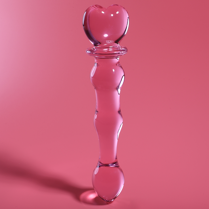 NEBULA SERIE VAN IBIZA - MODEL 21 DILDO BOROSILICAATGLAS ROZE 20.5 CM -O- 3.5 CM